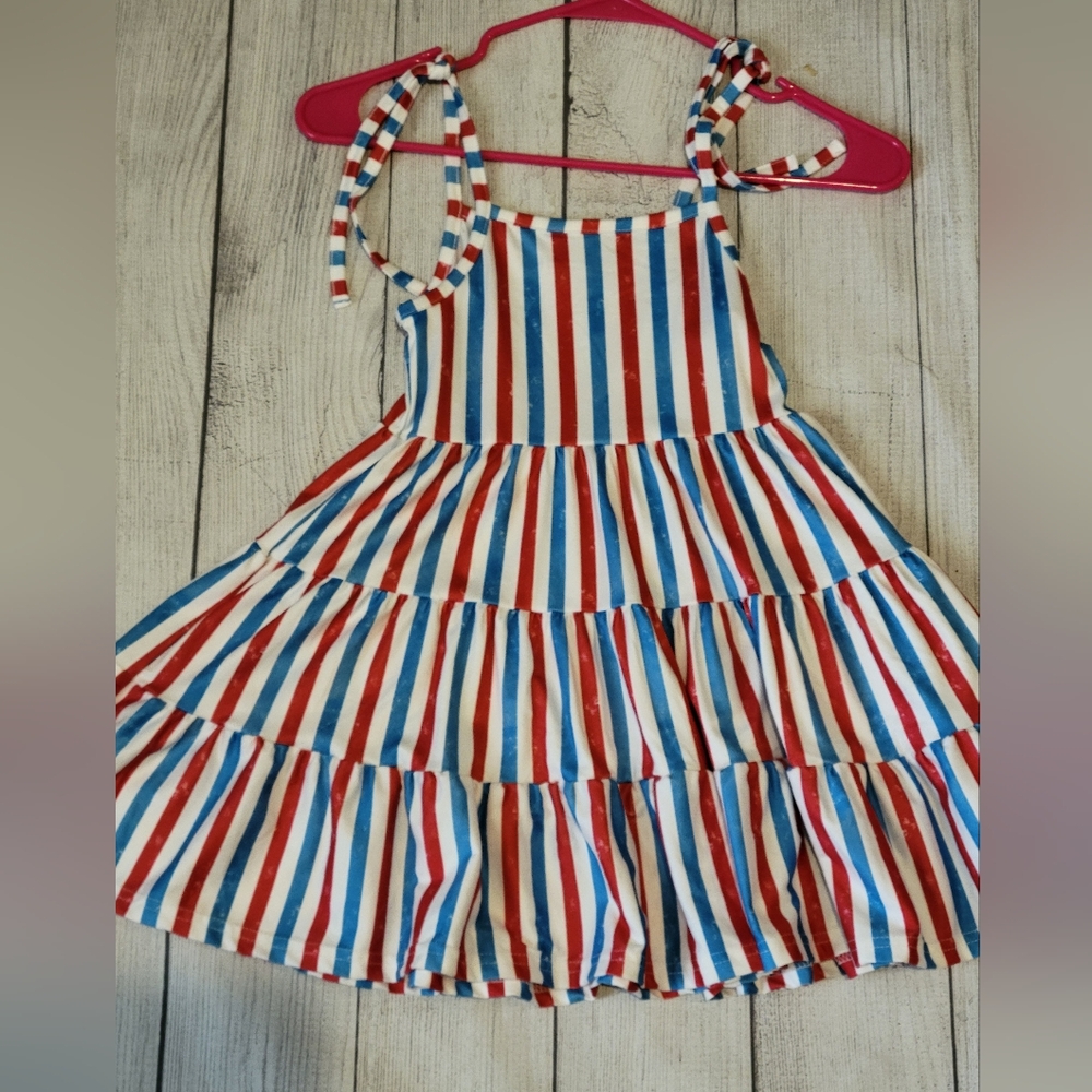 Striped Red, White, and Blue Dress